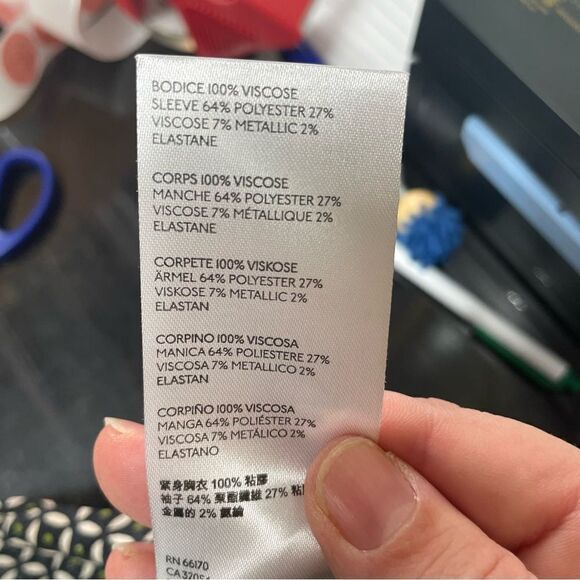 Anthropologie Maeve Catania Puff Sleeve Geometric Shift Top - Picture 10 of 10